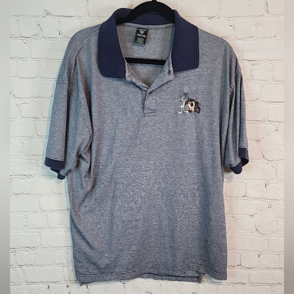 Men's Warner Bros polo, size Large
